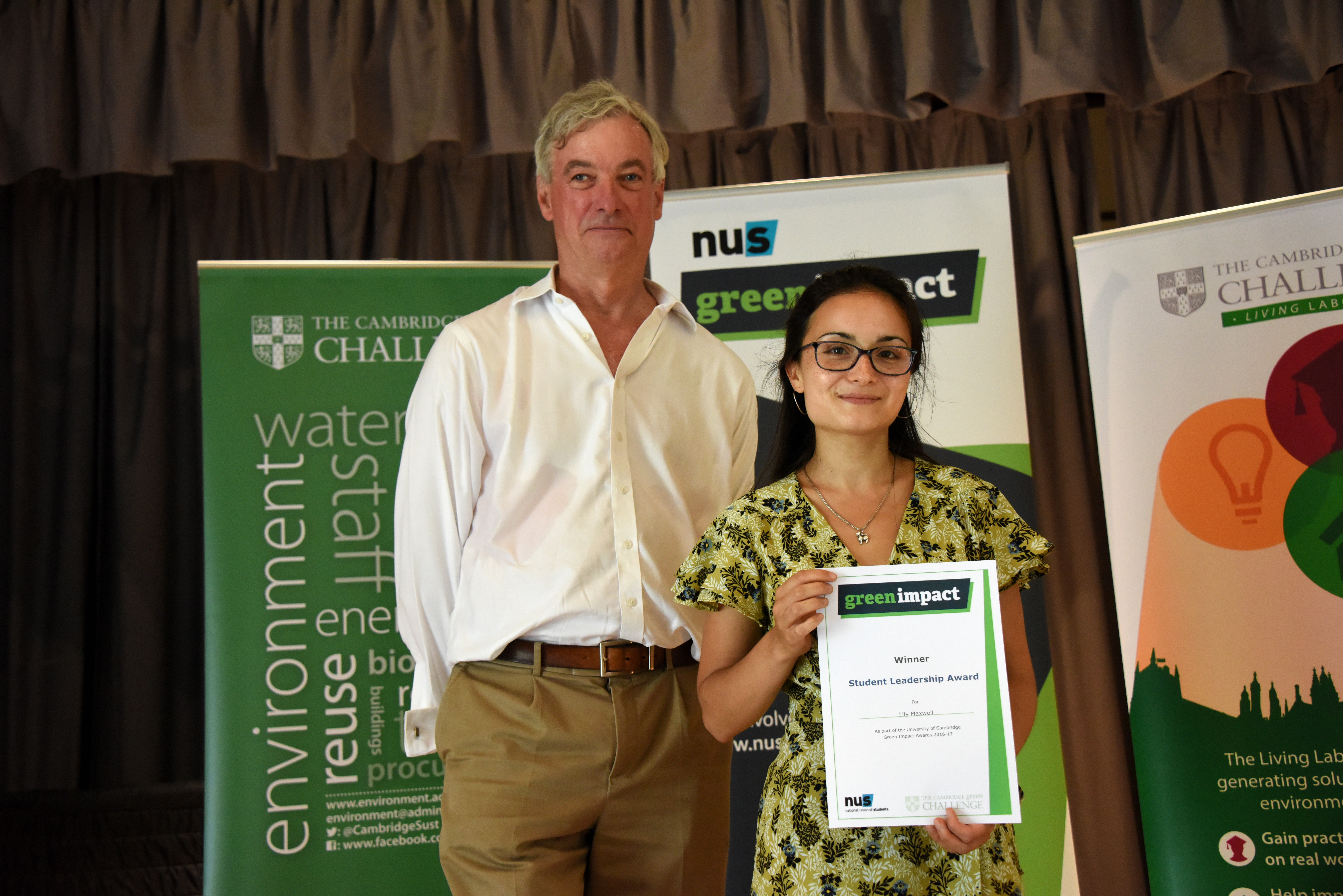 Lily, Student leadership Award winner