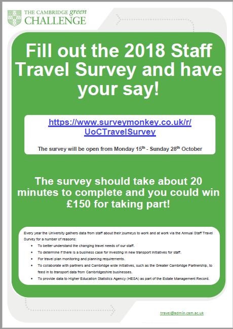 Travel survey poster