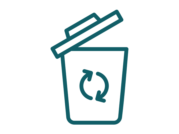 Icon of a recycling bin