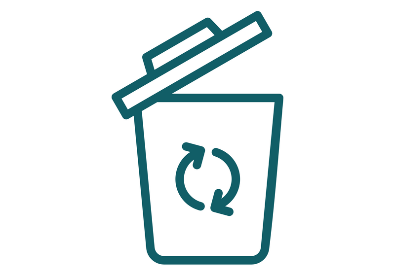 Icon of a recycling bin