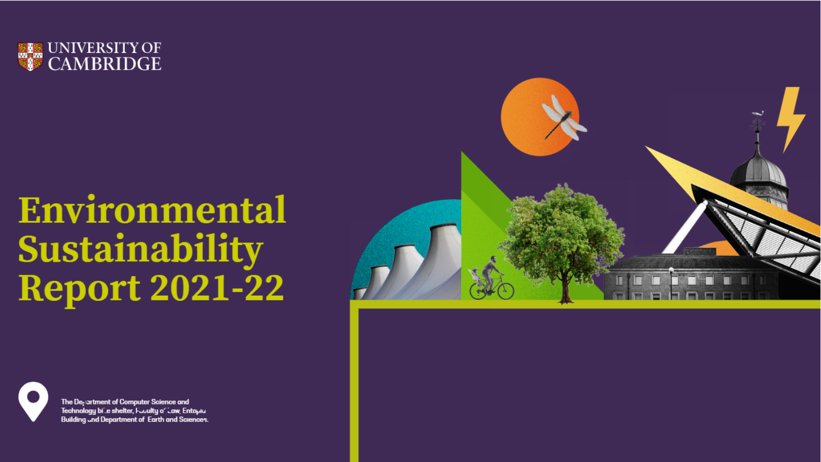 Front cover of the Environmental Sustainability Report 2021-2