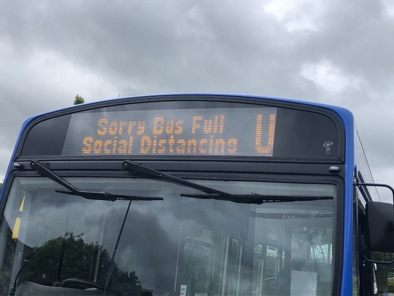 Bus full - social distancing