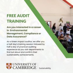 Advert for Green Impact Student Auditors